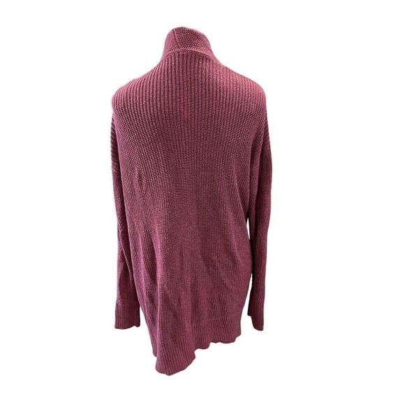 Lululemon Cashlu Sweater Wrap Cardigan Heathered Mulled Wine Size M/L Pockets - Picture 6 of 11